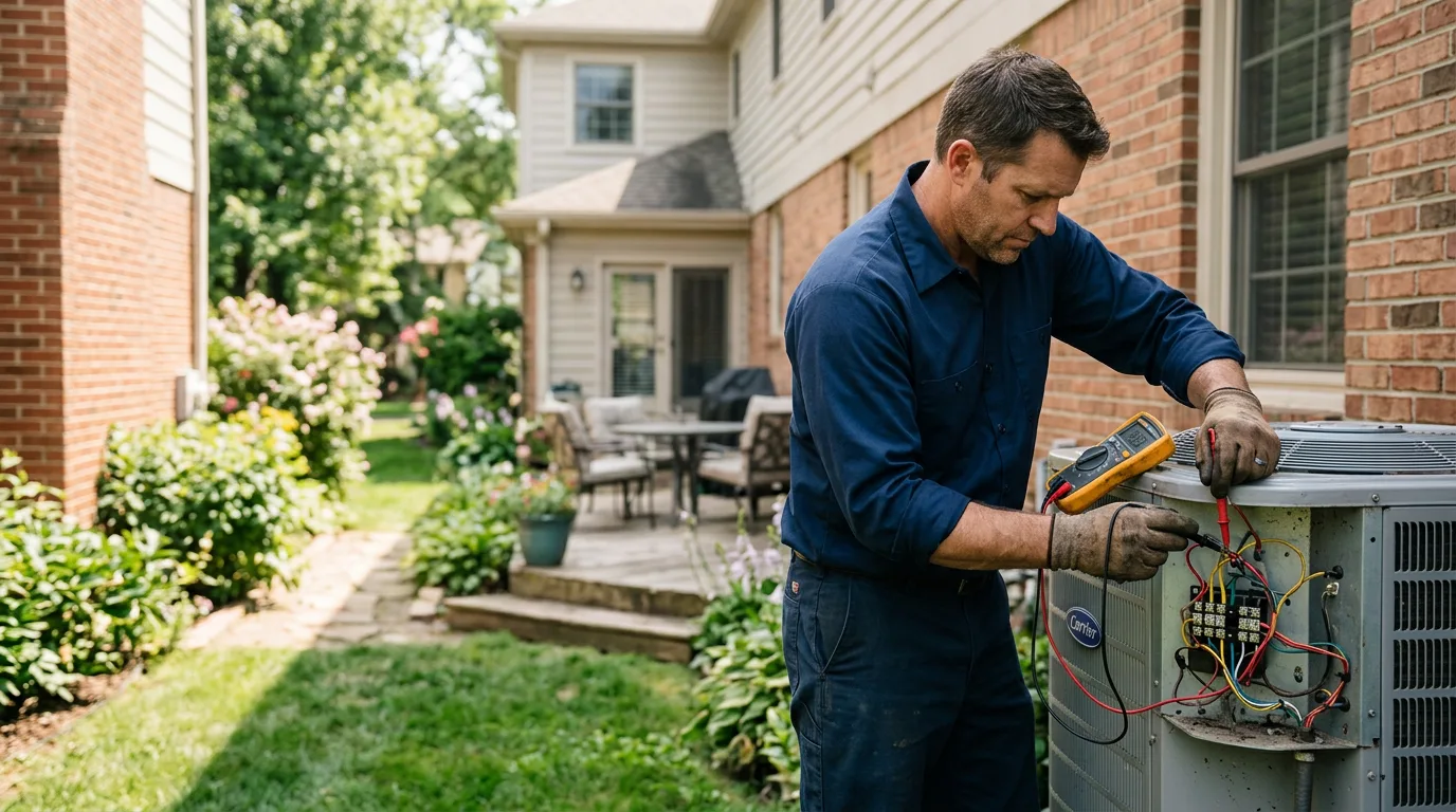 HVAC technician working near Metuchen, NJ
